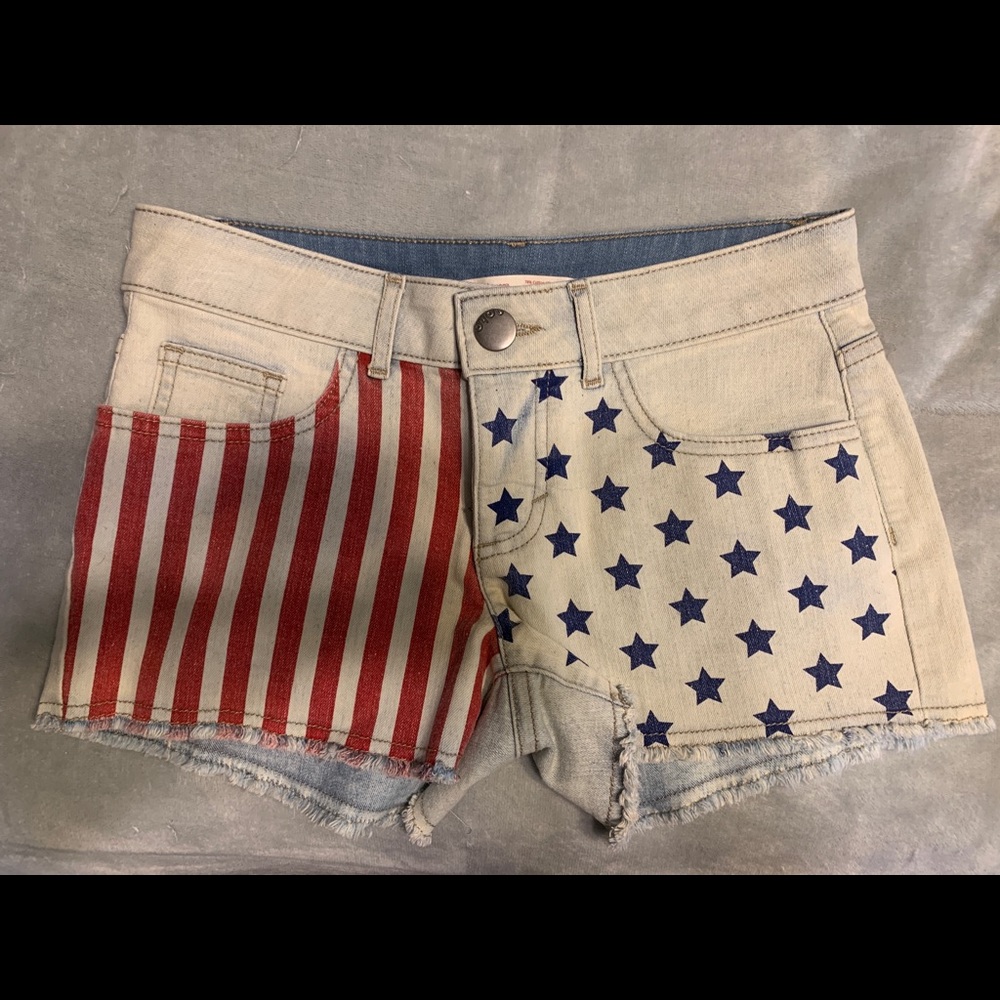 American Flag Low-rose shorts
